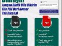 Jangan Klik Jika Menerima File PDF dari Nomor Tidak Dikenal