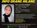 INFO ORANG HILANG ATAS NAMA DEA RACH YOLATAZEVA