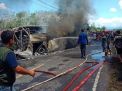 Kecelakaan Maut Bus ALS VS Truk Tangki BBM di Sumsel, 16 Orang Tewas