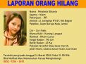 Informasi Orang Hilang: Nama Mirabela Oktavia