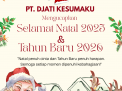 PT. DJATI KESUMAKU MENGUCAPKAN SELAMAT NATAL DAN TAHUN BARU 2026