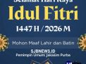 SJBNEWS.ID Mengucapkan Selamat Hari Raya Idul Fitri 1447 Hijriah