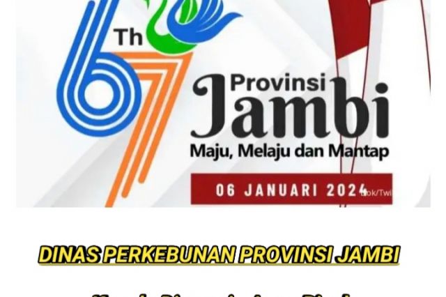 Iklan HUT Jambi : DINAS PERKEBUNAN PROVINSI JAMBI