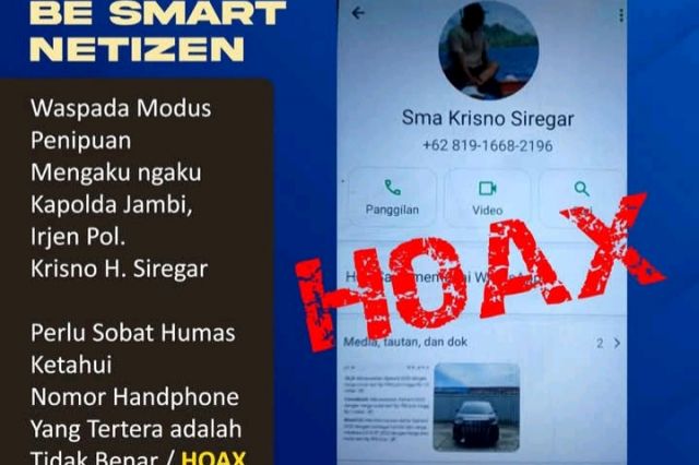 Waspada Modus Penipuan Mengaku Kapolda Jambi