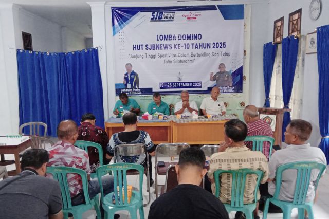 Lomba Domino Antar Wartawan Resmi Dibuka, Semarak 1 Dekade SJBnews