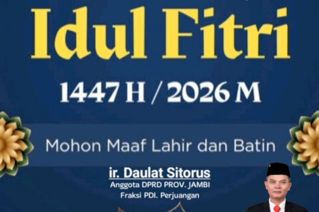 ir. Daulat Sitorus Mengucapkan Selamat Hari Raya Idul Fitri 1447 Hijriah
