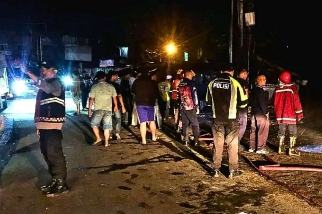 Polsek Jambi Timur Amankan TKP Kebakaran di Payo Selincah