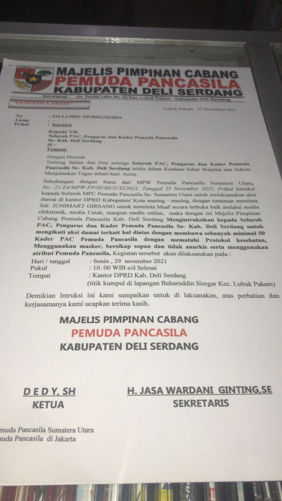 Gegara Mencampuri Ijin Pemuda Pancasila, Anggota DPR Junimart Girsang di Demo