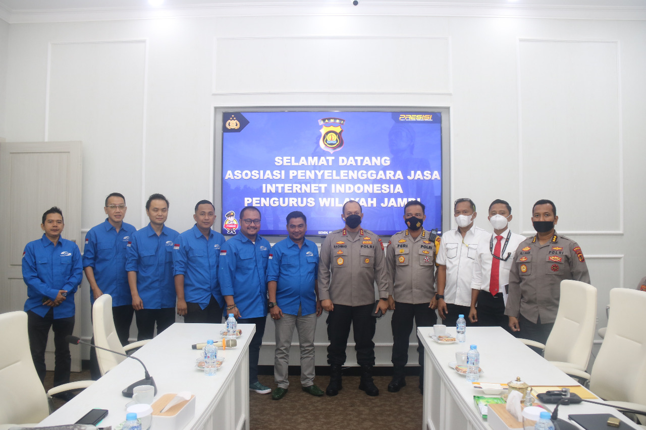 Kapolda Jambi Terima Kunjungan APJII Wilayah Jambi
