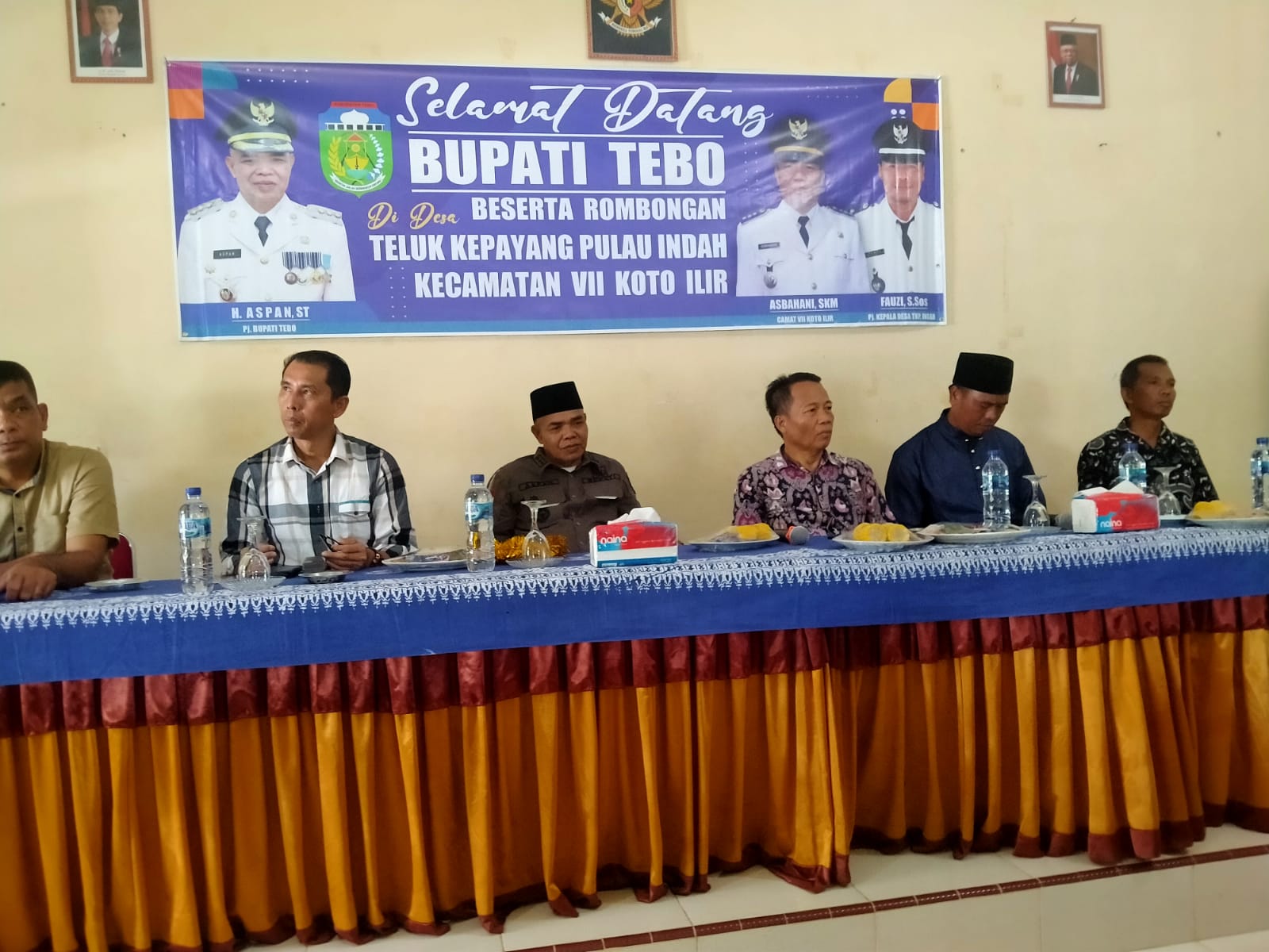 Pj. Bupati Aspan Kunjungi Desa Kelahirannya di VII Koto Ilir