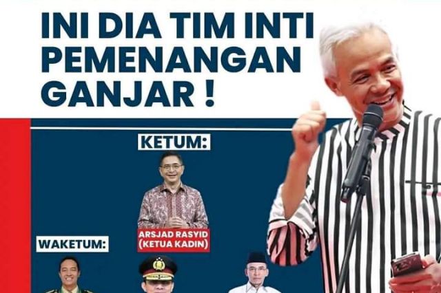 Team Inti Ganjar Pranowo Menuju Kemenangan 2024