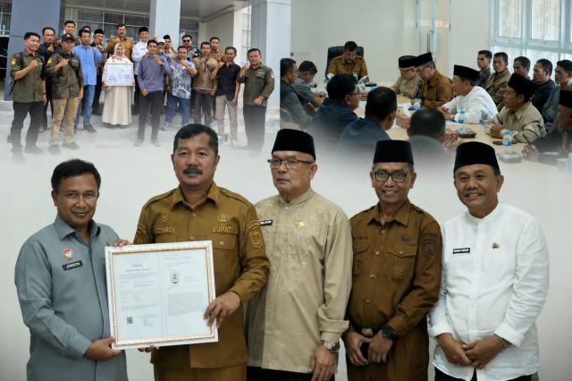 Bupati Monadi Terima Sertifikat IG Beras Payo Koerintji dari Kemenkum, Tonggak Baru Penguatan Komoditas Unggulan Kerinci