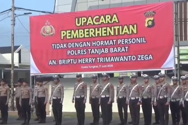 Tegakkan Disiplin, Polres Tanjab Barat PTDH Anggota Terlibat Narkoba