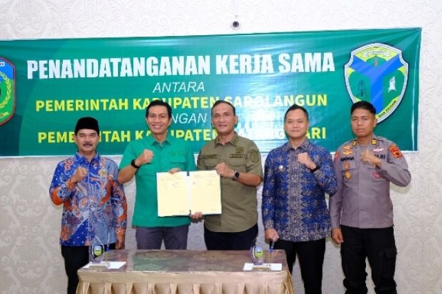 Pemerintah Kabupaten Batang Hari Tandatangi Perjanjian Kersama dengan Pemerintah Kabupaten Sarolangun