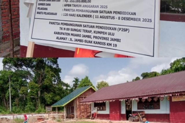 Pembangunan TK di Lapangan SD 49 Sungai Terap Jadi Sorotan, Diduga Tanpa Izin Resmi Lahan